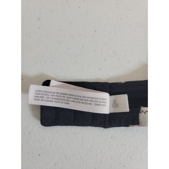 Auden Wire Free Convertible Racer Back Bra Black Floral Lined Adjustable 34C - Picture 9 of 10